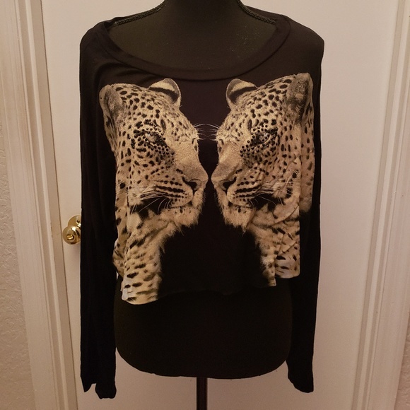 Fierce Black Longsleeve Crop Top - Picture 5 of 5